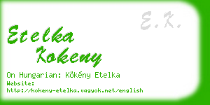 etelka kokeny business card