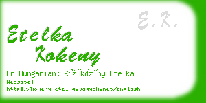 etelka kokeny business card